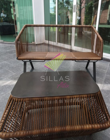 Mesa Rectangular Tejida Plástico de Importación