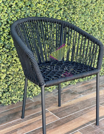 Silla Acapulco para Comedor Negro
